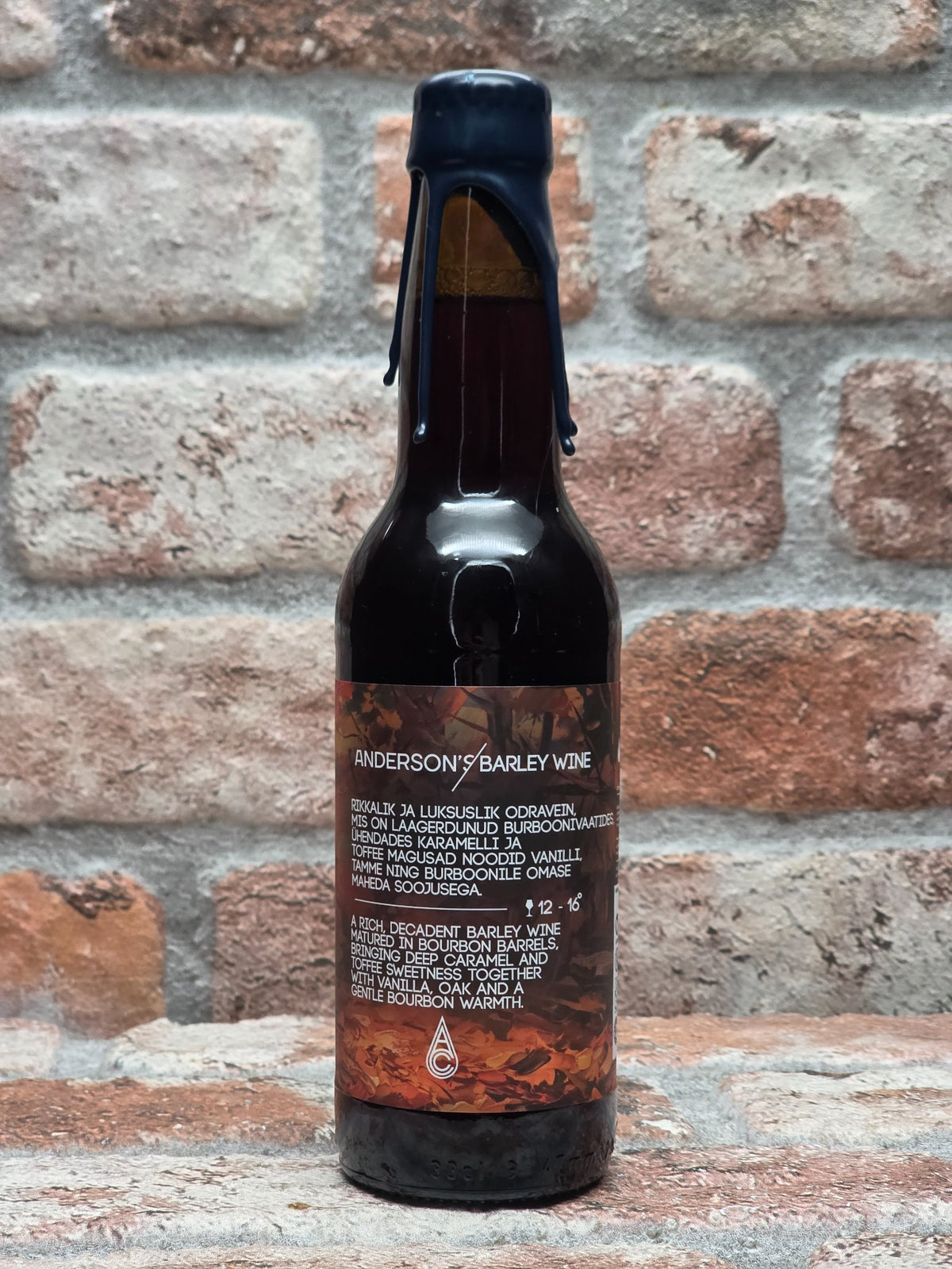 Anderson's Brewery Runaway Grain Bourbon BA — achterkant