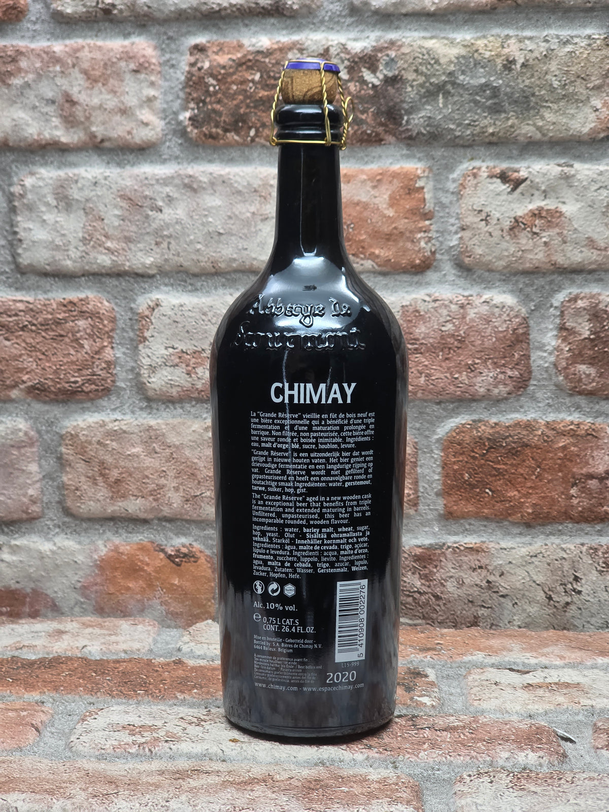 Bières de Chimay Chimay Grande Réserve (2015) Vieillie en Fût de Bois Quadrupel - 75 CL
