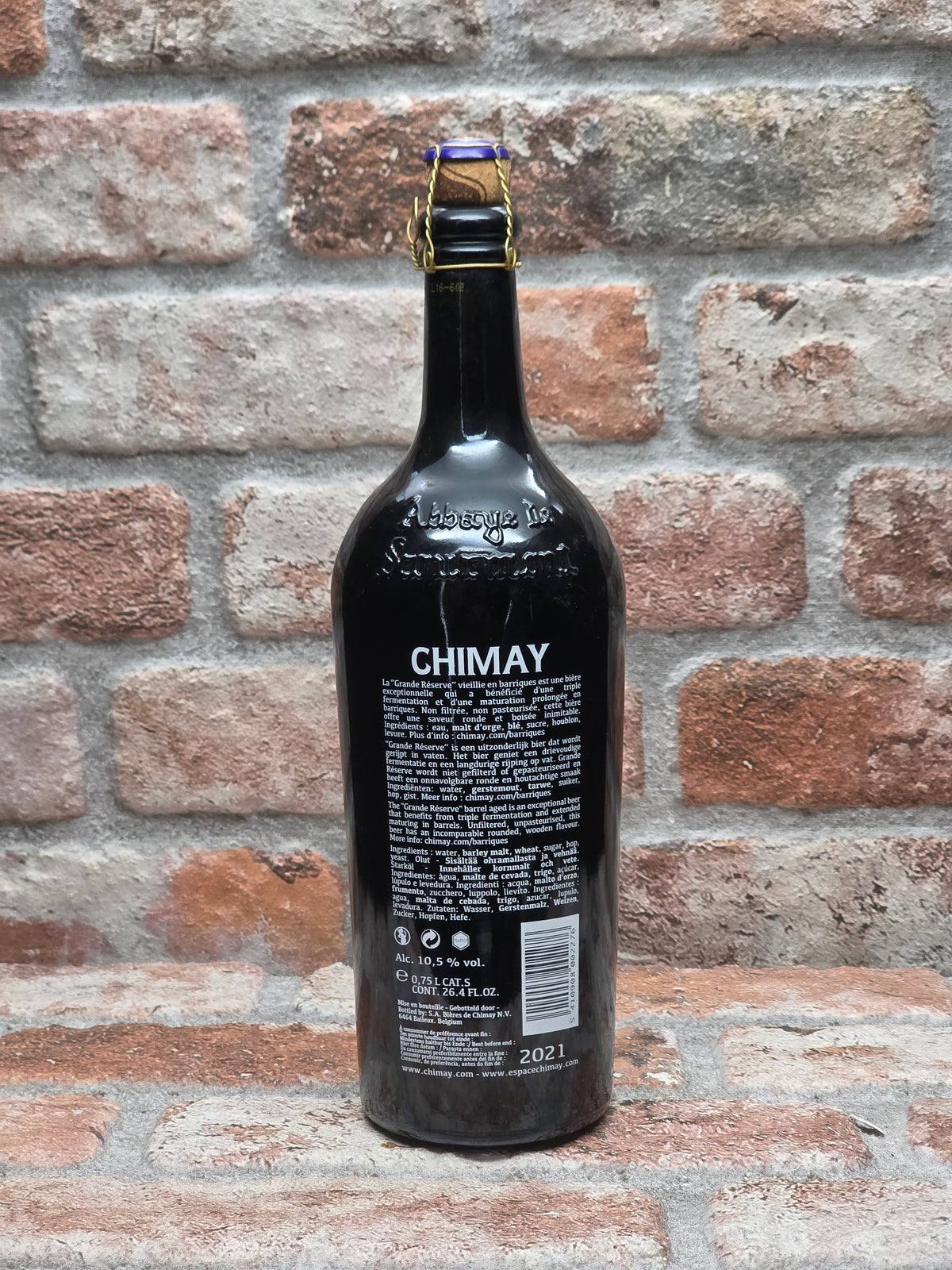 Chimay Grande Réserve Vieillie en Barriques - Cognac, (10/08/2016) Quadrupel - 75 CL