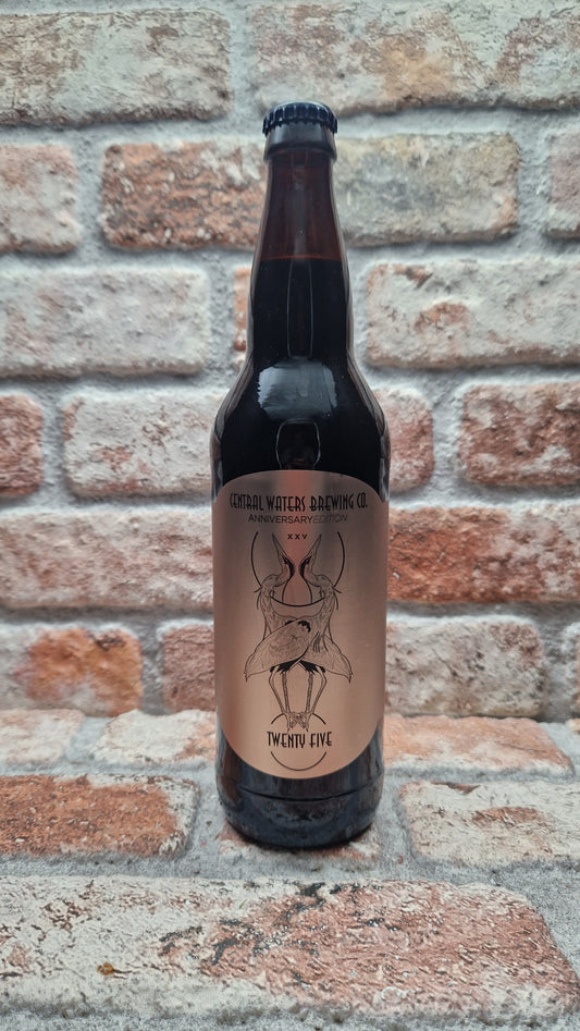 Central Waters Brewing Company 25th Anniversary Series: 18 Year Elijah Craig Barrel Champagne Label Stout - 75 CL