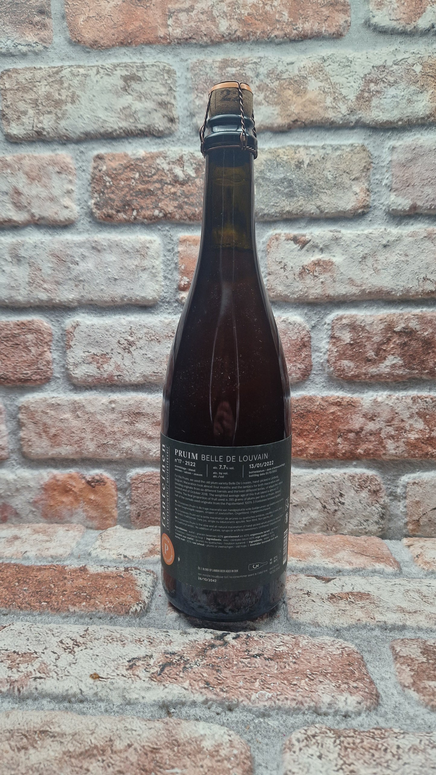 3 Fonteinen Pruim Belle De Louvain (Season 21/22) 2022 Lambiek/Geuze - 75 CL